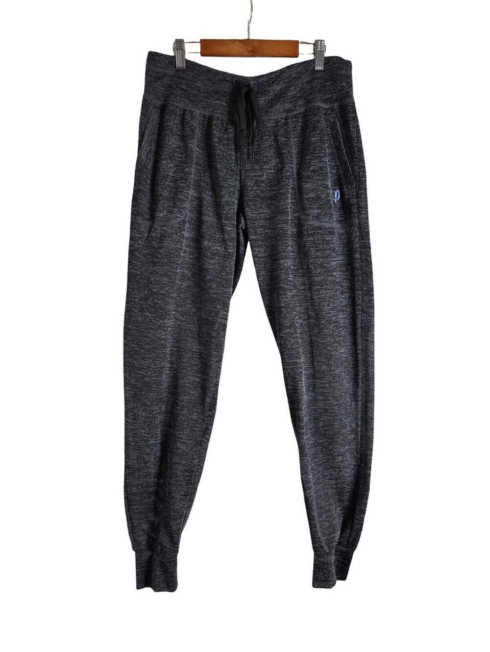 Penn Heather Gray Drawstring Joggers Elastic Ankle Cuffs & Semi Sheer Pockets M